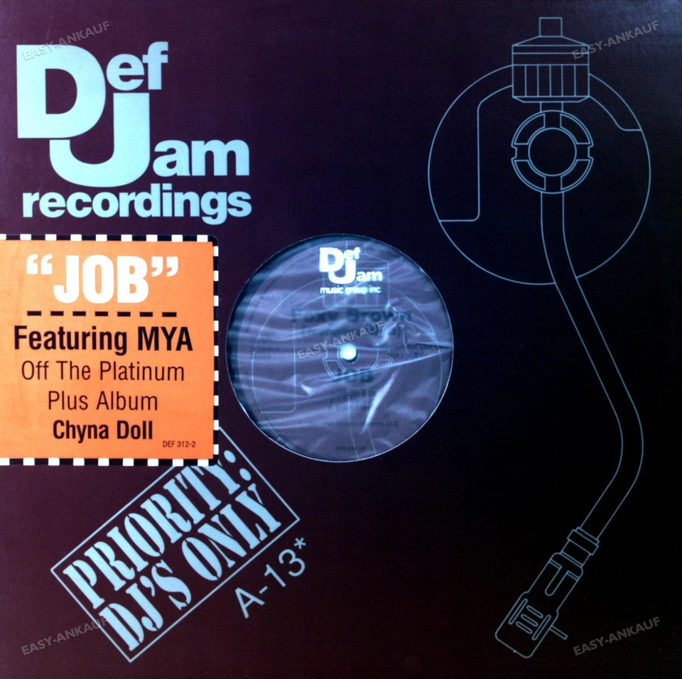 Foxy Brown Featuring Mya - JOB US Maxi 1999 (VG+/VG+) PROMO ' - Image 1 of 1