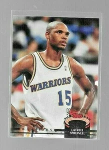1992-93 Stadium Club Basketball Card #320 LATRELL SPREWELL Warriors ROOKIE - Bild 1 von 3