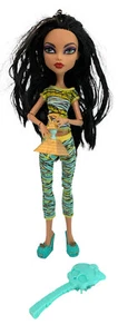 Muñeca Monster High Dead Tired Mattel 2011 Cleo De Nile muñeca de moda con pirámide - Imagen 1 de 7