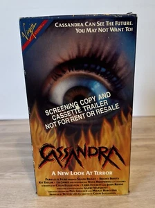 CASSANDRA VHS Tape 1987 Horror Thriller Rare Screening Copy - Picture 1 of 3