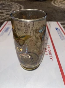 Vintage rauchbraun Monarch Schmetterling Glas Anchor Hocking schön detailliert - Bild 1 von 8