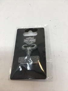 2013 Harley Davidson Yellowstone Belgrade Montana Bull Skull with Horns Pin - Picture 1 of 2