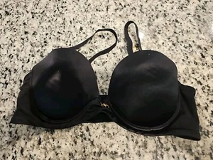 Frederick's of Hollywood Black Classic Push Up T-Shirt Bra Multiway Strap 36B - Picture 1 of 5
