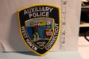 police patch  WEST HAVEN POLICE CONNECTICUT AUXILIARY POLICE - Picture 1 of 1