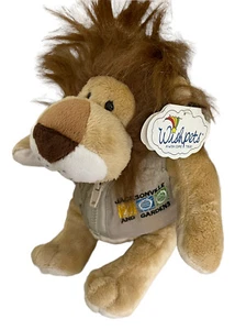 Vintage Wishpets Lion Lunn Stuffed Plush Jacksonville FL Gardens Mombasa Animals - Picture 1 of 12