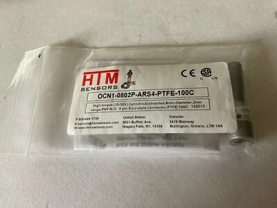 HTM SENSORS OCN1-0802P-ARS4-PTFE-100C HTM 8mm Prox