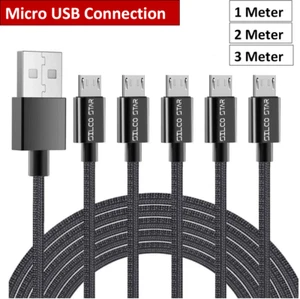 USB Micro Nylon Braided Sync Charging Cable For Nokia 130 (2023),Nokia 150 (2023 - Picture 1 of 8