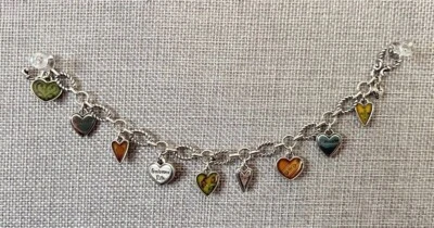 Pulsera Brighton Piccadilly Corazón Dije Inspiración Afirmación Gratitud Foto 1 de 4