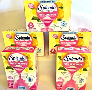 30 Pack Splenda Peel & Pour Pink Lemonade | Zero Sugar Drink Mix | Pitcher Size - Picture 1 of 7