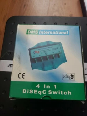 WATERPROOF DISEqC 4X1 SATELLITE MULTI-SWITCH FTA LNB W/ CASE DISH NETWORK BELL - Image 1 of 3