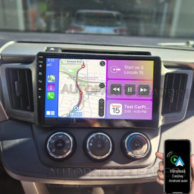 Radio estéreo para automóvil 4+64 GB para Toyota RAV4 2013-2018 Android 13 Carplay GPS WIFI Foto 1 de 4