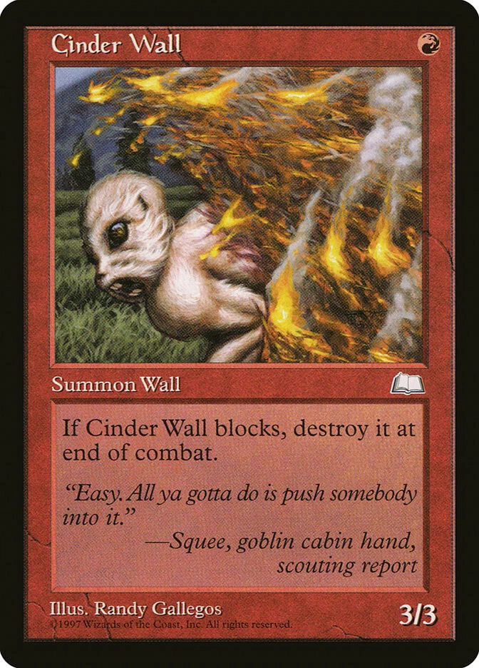 MTG - 4 x Cinder Wall - Playset 4x x4 - Weatherlight Regular - Image 1 of 1