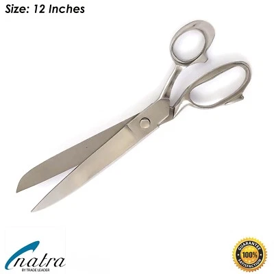 NATRA Tijeras de Sastre 12'' Tijeras Tela Coser Textil Ropa Casa Tijeras 30CM