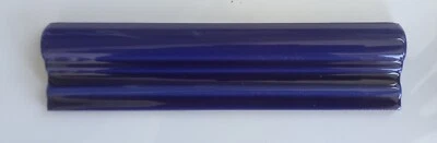 Cobalt blue Tile Border Dado Tile mouldings. 20x5cm - Image 1 of 3