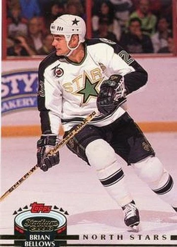#293 Brian Bellows - Minnesota North Stars - 1992-93 Stadium Club Hockey - Image 1 of 1