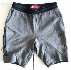 Nike SHORTS MEN SMALL Tech Fleece Gray Carbon Heather Slim Fit 9" 832124-091 ZIP - Picture 1 of 9