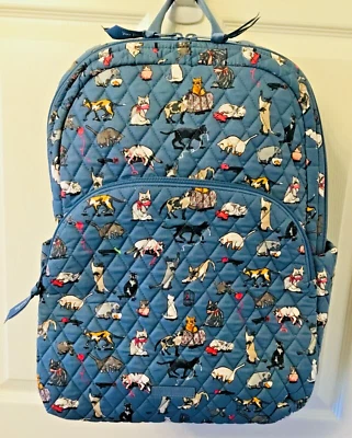 Vera Bradley ~  "Cat's Meow" ~ Essential Large Backpack ~ NWT - Image 1 of 4