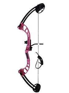 Chaos PSE 50# Youth Pink Camo Compound Bow 35" RH w Pull Cord & Extra String - Picture 1 of 11