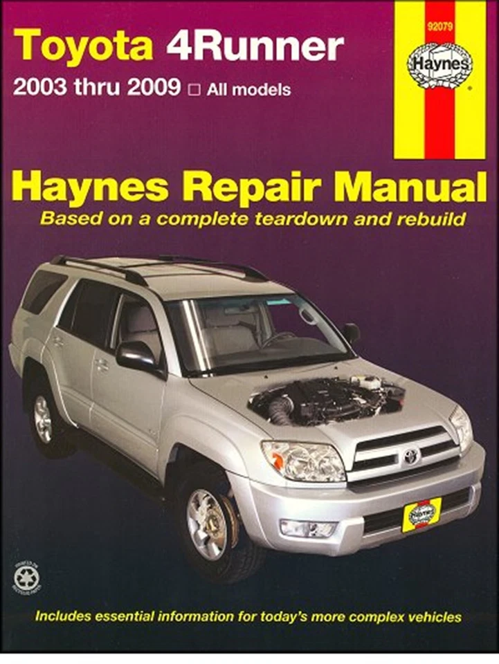 Repair Manual Haynes 92079 Fits 03-09 Toyota 4runner