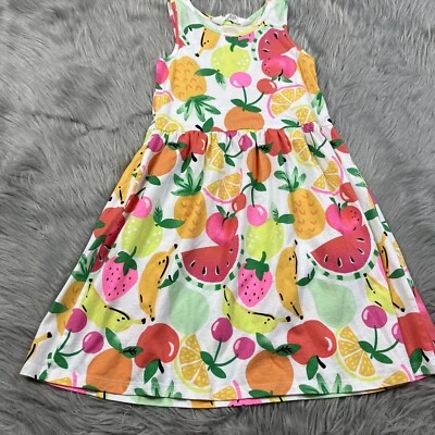 Vestido sin mangas de frutas multicolor H&M para niñas 6-8 años Foto 1 de 4