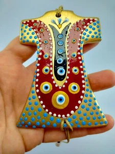 Derwisch Kaphtan Wohndeko, Evil Eye Wanddeko, türkische Handarbeit großes Amulett - Bild 1 von 12