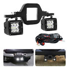Tow Hitch Mounting Bracket+3-Row Led Tow Lights Pods Backup Reverse 3''For Truck