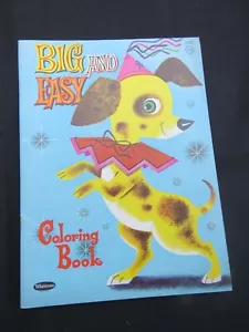 1962 Vintage Whitman Coloring Book "Big and Easy" Puppy Unused - Imagen 1 de 5