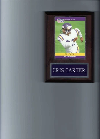 CRIS CARTER PLAQUE MINNESOTA VIKINGS FOOTBALL    C Cover