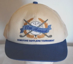 VINTAGE HOMESTAKE SUPPLIERS 17th Annual GOLF Tournament Snapback Hat Cap - Picture 1 of 6