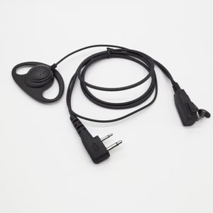 D Shape Earpiece for Icom Radio IC-F24S F14 F11 F21 F4011 F3011 F3013 F3GT - Picture 1 of 4