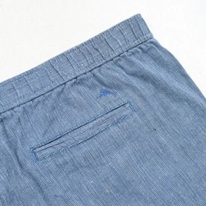 Tommy Bahama Dockside Bay Pull On Shorts Blue Linen Stretch Mens 2XB 2XL BIG - Picture 1 of 8