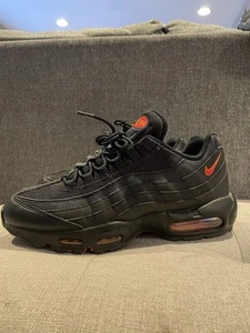 Nike Air Max 95 Black Red Orange Size 11.5 Bred Hot Lava Neon Volt 90 97 One - Picture 1 of 7
