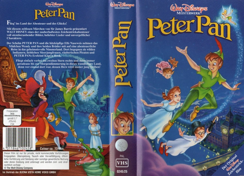 VHS Kassette * Walt Disney * Peter Pan - Bild 1 von 1