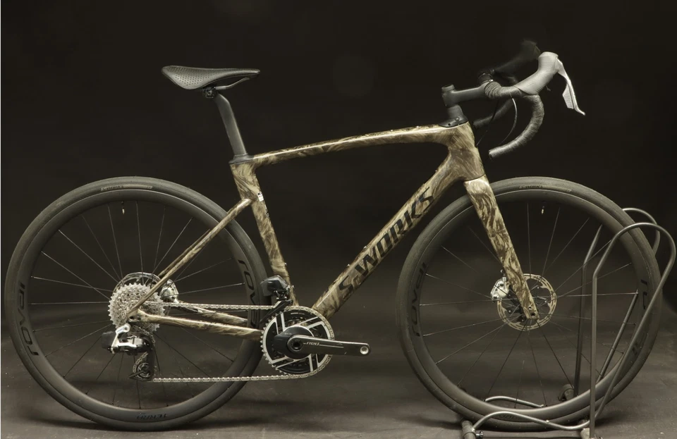 2025 Specialized S-WORKS Roubaix SL8 56cm SRAM Red eTap AXS 12s Gloss Taupe Demo - Image 1 of 4