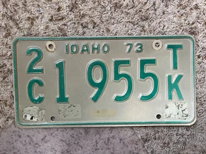 Sehr schönes 1973 Idaho LKW Nummernschild # 1955 COOLE NUMMER - Bild 1 von 2