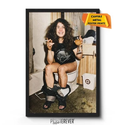 Ozzy Osbourne Black Sabbath Tour 1978 Color Photo Poster Canvas Wall Art Print - Image 1 of 4