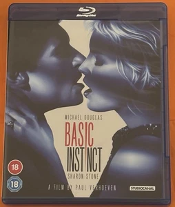 Basic Instinct 1992 2-Disc REGION B StudioCanal UK Blu-Ray Virtually Brand New - Picture 1 of 6