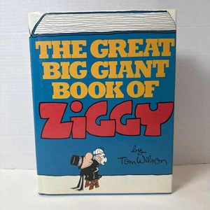 The Great Big Giant Book Of Ziggy- Hardcover Book w/DJ- Tom Wilson- 1988 - Picture 1 of 13