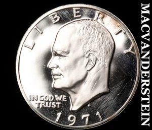 1971-S Silver Eisenhower Dollar - Choice Gem Proof Lustrous #D3720 - Picture 1 of 2
