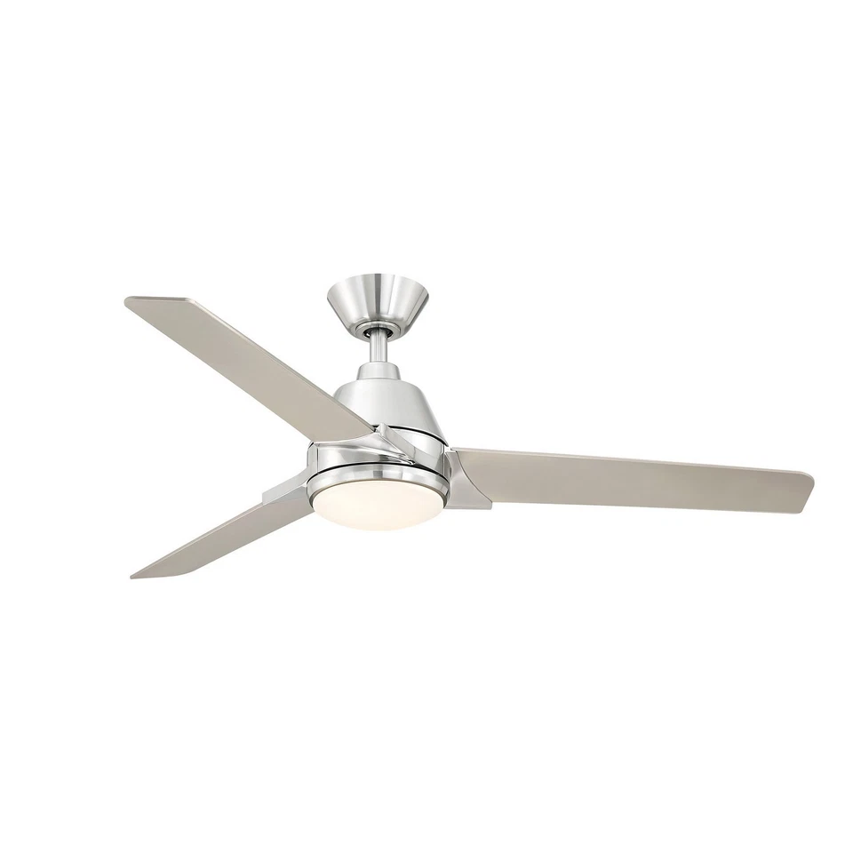 Brushed Nickel 52''Ceiling Fan from the Pyramid Collection - Image 1 of 1