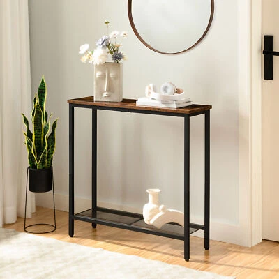 HOOBRO 29.5" Console Table Entryway Table w/ 2 Shelves Display Table Sofa Table - Image 1 of 4