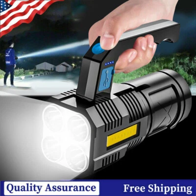 99000000 LM Rechargeable LED Flashlight Tactical Police Super Bright Torch Light - Image 1 of 4