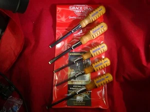 GRACE USA HG-5 set cacciavite 5 pz per cura della pistola marrone a slot piatto MADE USA - Foto 1 di 6