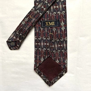 Silk XMI Mens Neck Tie Abstract Woven Textured Made In USA - Picture 1 of 5