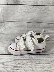 Tenis Converse Chuck Taylor All Star 2V doble correa cuero sintético talla 5T - Imagen 1 de 7