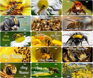 Biene beliebiger Name personalisiert Neuheit Auto Nummernschild - Bild 1 von 19