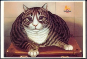 Modern CAT ART Postcard by Frances Broomfield. Mayfair (ref: FB27). Free UK Post - Picture 1 of 1
