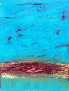 Original Abstract Art 11" x 14" Acrylic on Canvas - Picture 1 of 3