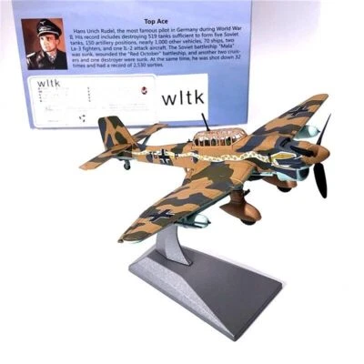 1/72 WLTK German Junkers Stuka Ju-87B Dive Bomber Diecast  static Model  - Image 1 of 4