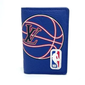 Auth Louis Vuitton NBA Monogram Pocket Organizer Taurillon Leather M81663 - Imagen 1 de 10